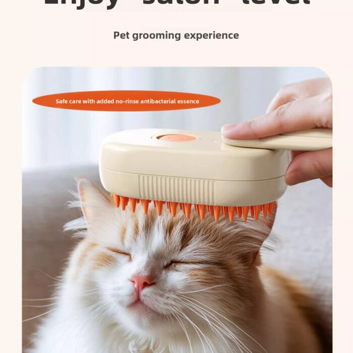 2-in-1 Pet Steam Spray Grooming Comb – Massage Brush for Cats & Dogs