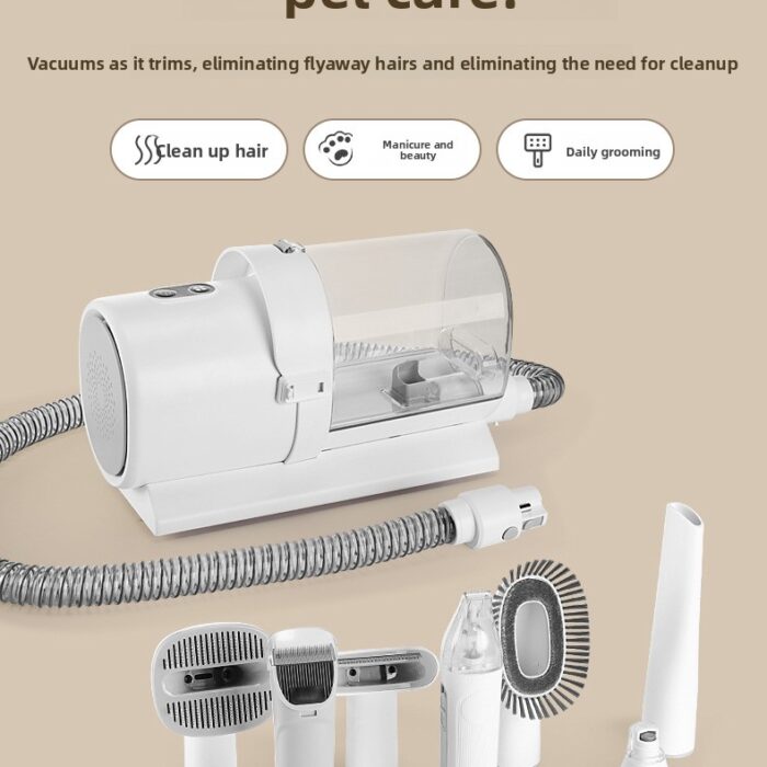 Pet Grooming Vacuum Kit – Electric Trimmer with Hair Suction Pet Grooming Vacuum Kit – Electric Trimmer with Hair Suction