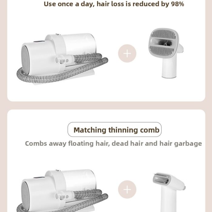 Pet Grooming Vacuum Kit – Electric Trimmer with Hair Suction Pet Grooming Vacuum Kit – Electric Trimmer with Hair Suction