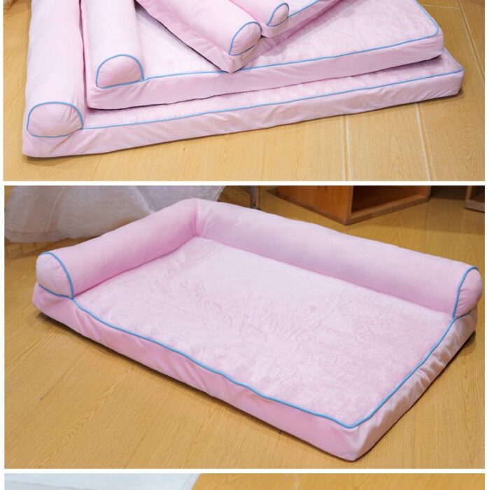 Plush Calming Pet Bed with Removable Washable Cover – 5 Sizes