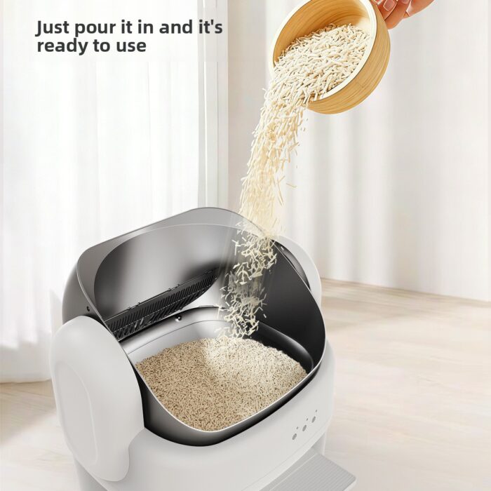 Self-Cleaning Automatic Cat Litter Box with App Control