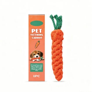 Cotton Rope Carrot Toy for Dogs