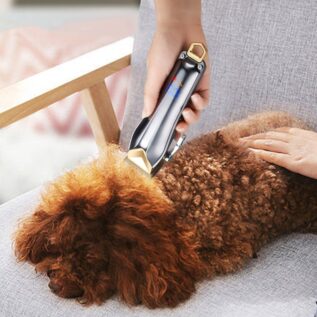Rechargeable Pet Grooming Clippers with 6 Guide Combs