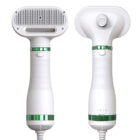 Front and back views of the pet hair dryer brush