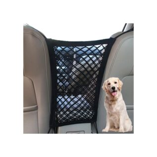 Elastic Car Pet Barrier with Mesh Storage Pouch
