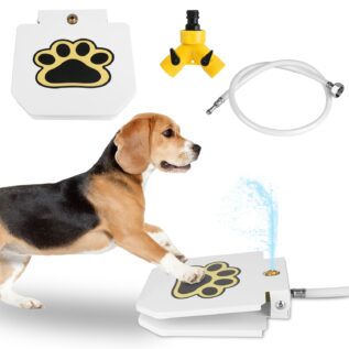 Outdoor Step-On Dog Water Fountain