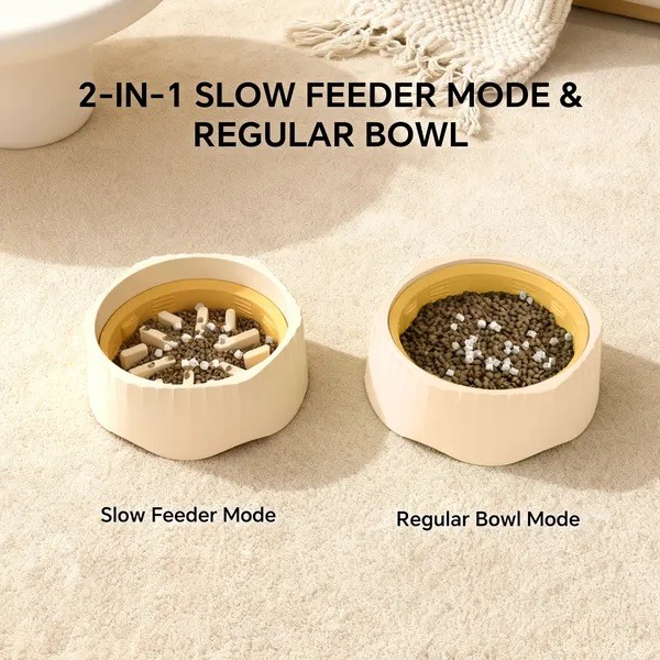 669ae215-7303-4e24-b35e-30415a708656.jpg Cat bowl shown in slow feeder and regular bowl configurations