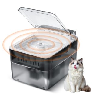 3L Rechargeable Cat Water Fountain with Sensor Lid