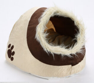 Cozy Cave Pet Bed with Plush Entrance