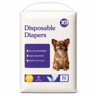Disposable Female Dog Diapers, 32 Count