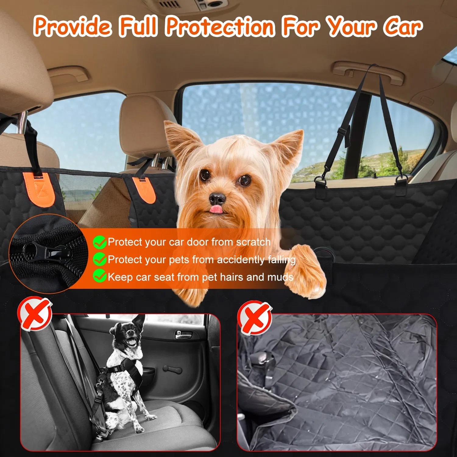 c8f44f0c1e4c4b49837327b9e7ad817a.jpg Dog behind a black car seat cover with side panels