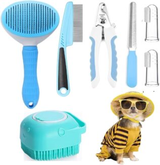 7-Piece Pet Grooming Kit for Dogs and Cats
