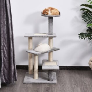 5-Level Cat Tree with Sisal Scratching Posts