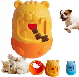 Rolling Treat Puzzle Toy for Cats and Dogs